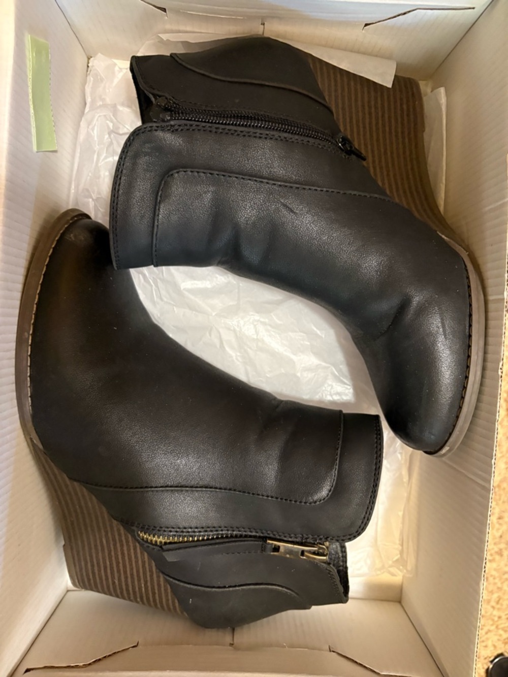 Maurices Black Wedge Ankle Boots